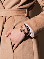 Lauren Ralph Lauren Gold Tone Crest Bangle Bracelet - Bild 3 von 3