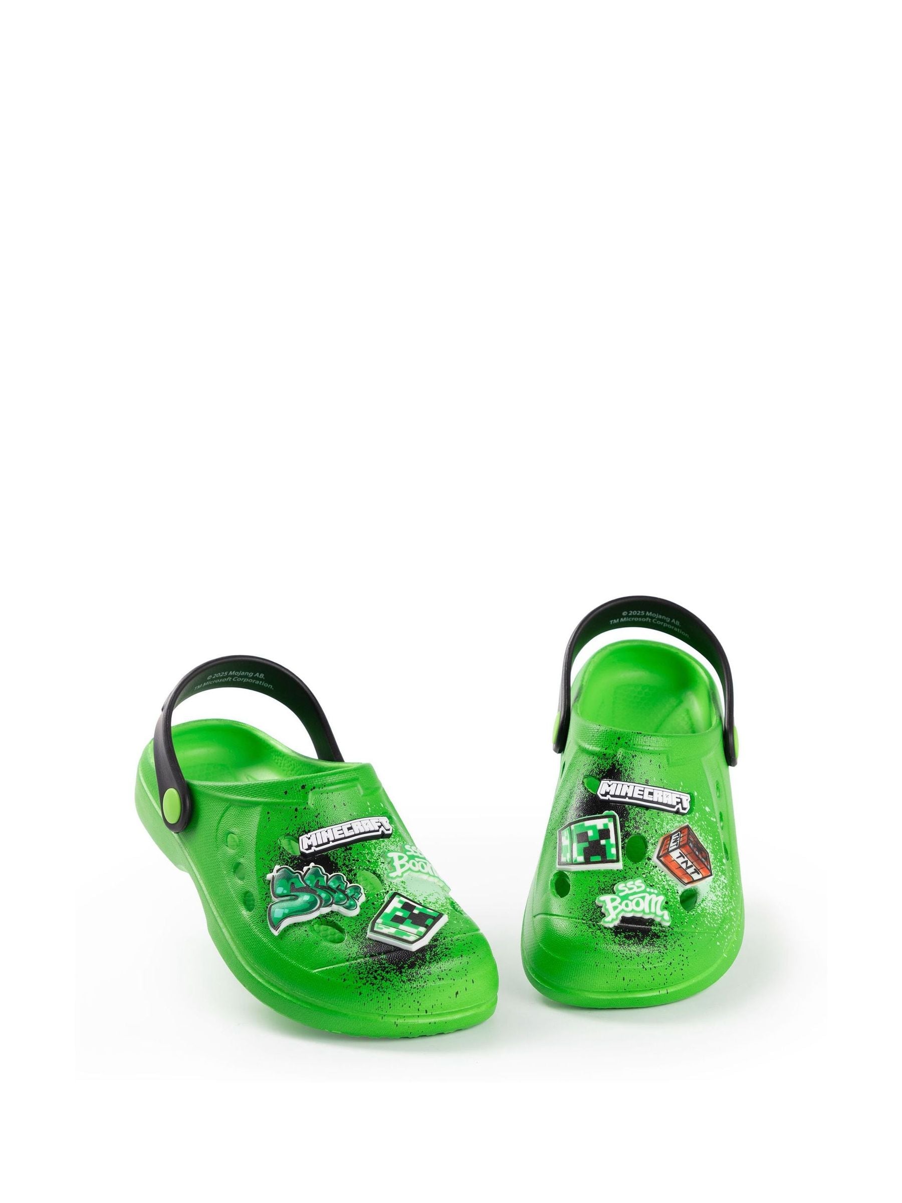 Minecraft (11 Uk Child) Clogs (Boys Green) - Image 2