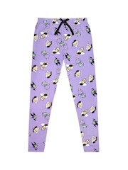 Vanilla Underground Womens Disney Villains Black Short Sleeve Long Leg Pyjamas Set - صورة 5 من 6