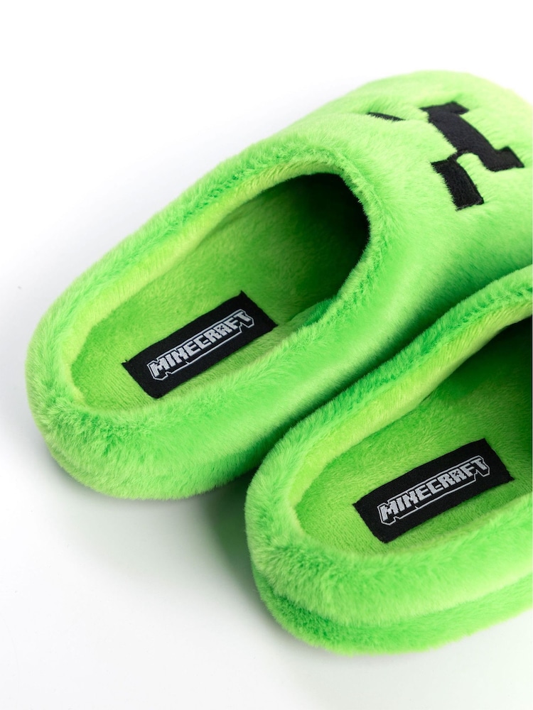 Vanilla Underground Green Boys Minecraft Mule Slippers - Image 2 of 6