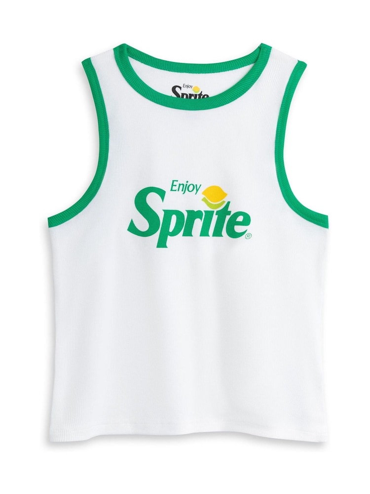Vanilla Underground Green Womens Sprite Vest and Shorts Pyjamas Set - Image 2 of 6
