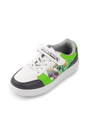 Vanilla Underground White Boys Minecraft Velcro Trainers - Image 2 of 6