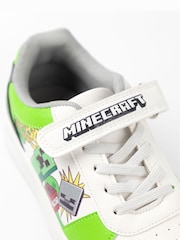 Vanilla Underground White Boys Minecraft Velcro Trainers - Image 5 of 6