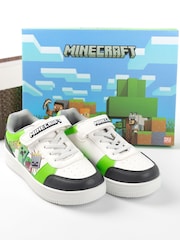 Vanilla Underground White Boys Minecraft Velcro Trainers - Image 6 of 6