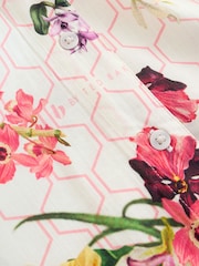 B by Ted Baker Ecru/Suklaa Geo Kukallinen Rantapaita - Kuva 12 / 12