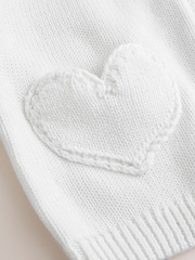 Weiß - Baby Heart Pocket Button Through Cardigan (0mths-2yrs) - Bild 5 von 7
