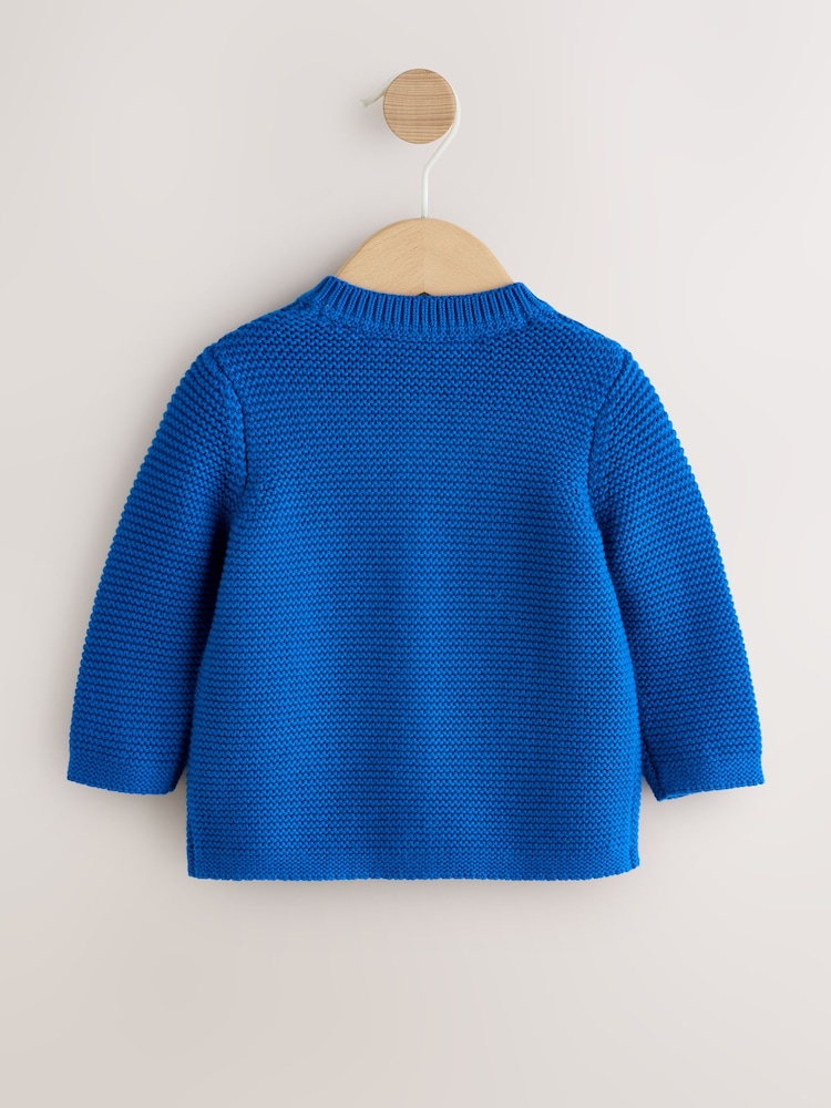 Blue Embroidered Cherry Cardigan (0mths-2yrs) - Image 2 of 7