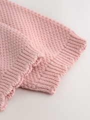 Rosa Blomstrete Brodert - Babycardigan (0mnd.–2år) - Bilde 4 av 7