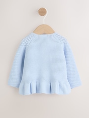 Blue Peplum Baby Knitted Cardigan (0mths-2yrs) - Image 2 of 8