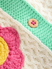 Multi Pastel Crochet Animal Knitted Baby Cardigan (0mths-2yrs) - Image 7 of 7