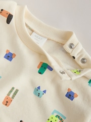 طبعة كلب أزرق - طقم من 6 قطع من سويت شيرت وبنطلون رياضي للبيبي (0 شهر - 3 سنوات) - صورة 15 من 16