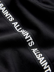 smALLSAINTS Black Logo Tape Oversized Pullover Hoodie - Image 10 of 10