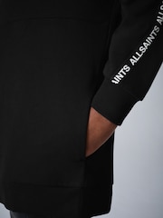 smALLSAINTS Black Logo Tape Oversized Pullover Hoodie - Image 4 of 10