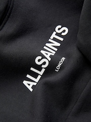 smALLSAINTS Black Logo Tape Oversized Pullover Hoodie - Image 7 of 10