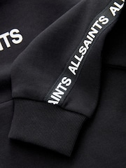 smALLSAINTS Black Logo Tape Oversized Pullover Hoodie - Image 8 of 10