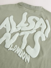 smALLSAINTS Khaki Green Orlando T-Shirt and Sweat Shorts Set - Image 13 of 14