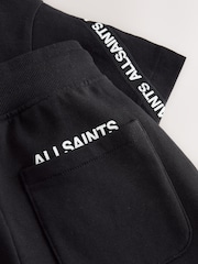 smALLSAINTS Black Logo Tape T-Shirt and Sweat Shorts Set - Image 11 of 15