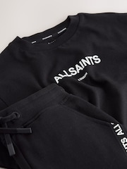 smALLSAINTS Black Logo Tape T-Shirt and Sweat Shorts Set - Image 14 of 15