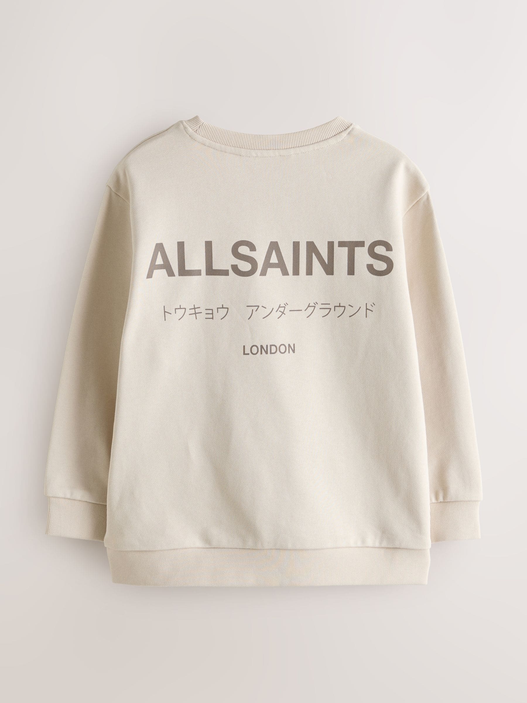 Buy smALLSAINTS Neutral Oversized Underground Crew Neck Sweatshirt