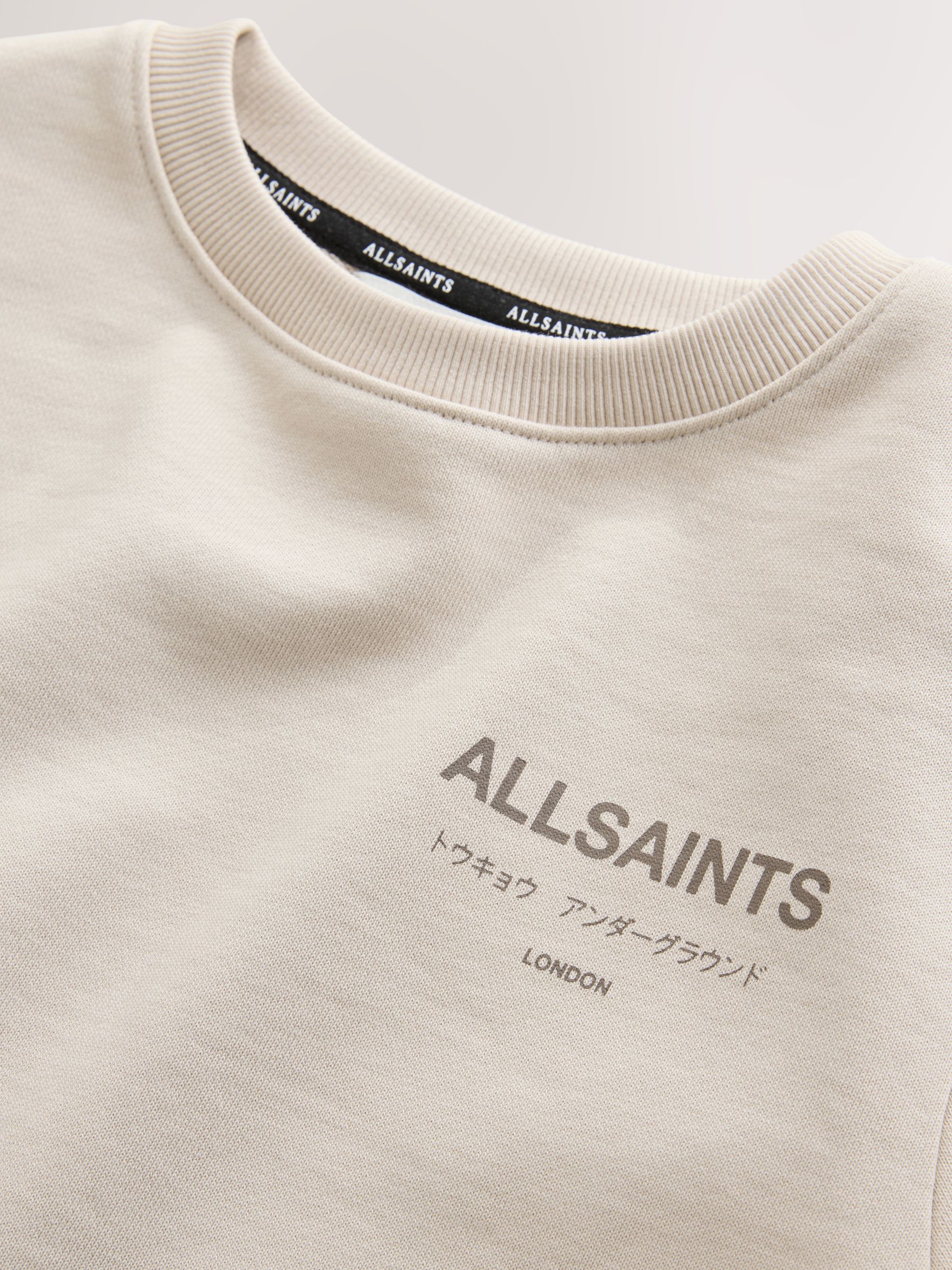 Buy smALLSAINTS Neutral Oversized Underground Crew Neck Sweatshirt