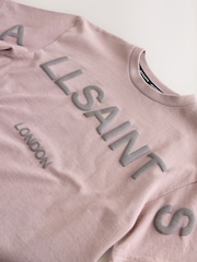 smALLSAINTS Washed Pink Biggy Oversized T-Shirt and Sweat Shorts Set - Image 12 of 15