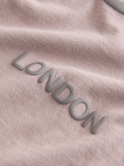 smALLSAINTS Washed Pink Biggy Oversized T-Shirt and Sweat Shorts Set - Image 14 of 15