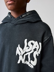 Negro lavado - smALLSAINTS Sudadera con capucha extragrande Orlando - Imagen 3 de 8