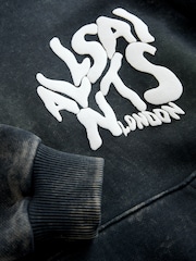 Negro lavado - smALLSAINTS Sudadera con capucha extragrande Orlando - Imagen 7 de 8