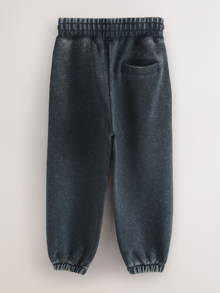 smALLSAINTS Washed Black Orlando Barrel Leg Joggers - Image 2 of 5
