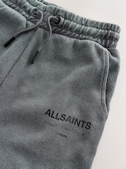 smALLSAINTS Washed Black Underground Waffle Polo Shirt and Short Set - Image 13 of 15