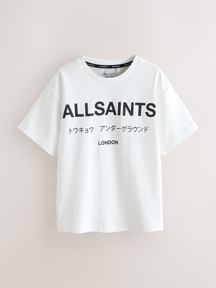 تيشرت قطن واسع الحجم بتصميم Underground بياقة بحافة مستديرة من smALLSAINTS - صورة 1 من 8 تيشرت قطن واسع الحجم بتصميم Underground بياقة بحافة مستديرة من smALLSAINTS - صورة 1 من 8