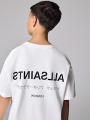 تيشرت قطن واسع الحجم بتصميم Underground بياقة بحافة مستديرة من smALLSAINTS - صورة 3 من 8