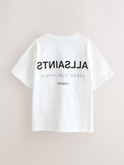 تيشرت قطن واسع الحجم بتصميم Underground بياقة بحافة مستديرة من smALLSAINTS - صورة 4 من 8