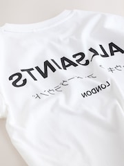 تيشرت قطن واسع الحجم بتصميم Underground بياقة بحافة مستديرة من smALLSAINTS - صورة 8 من 8