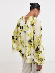 Joanna Hope Yellow Cape Sleeve Blouse - Изображение 2 из 4