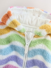 ألوان متعددة زاهية - Baby Fleece Hooded Zip Jacket (0mths-2yrs) - صورة 4 من 7