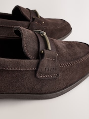 Baker by Ted Baker Smart Chocolate Brown Loafers - Image 5 of 7