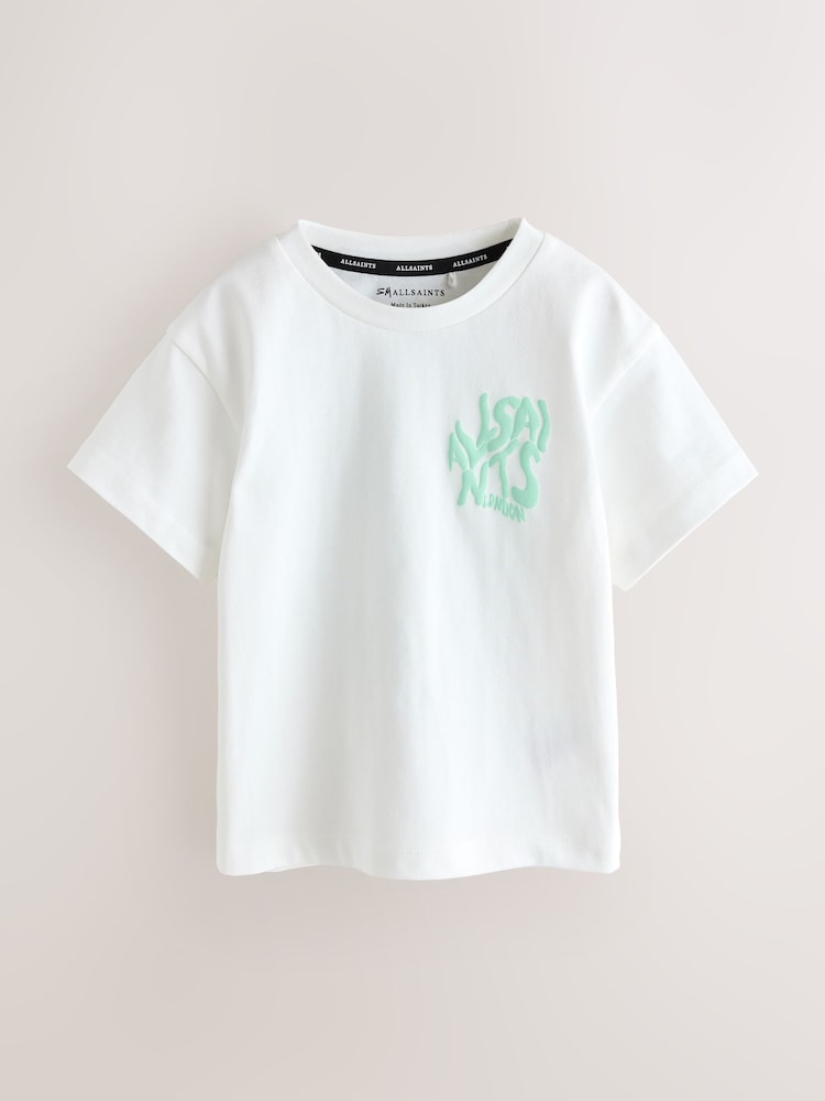 smALLSAINTS White Orlando Logo Oversized Crew Neck T-Shirt - Image 1 of 6 smALLSAINTS White Orlando Logo Oversized Crew Neck T-Shirt - Image 1 of 6