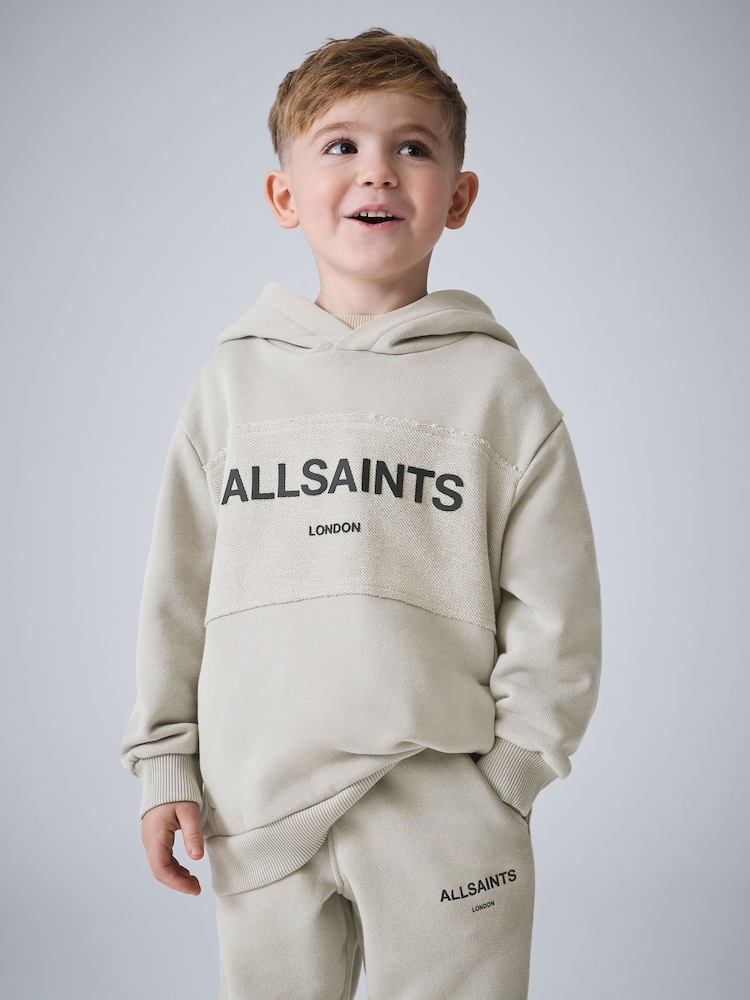smALLSAINTS Logo Contrast Fabric Younger Pullover Hoodie - Bild 1 von 11 smALLSAINTS Logo Contrast Fabric Younger Pullover Hoodie - Bild 1 von 11