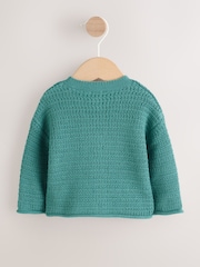 Vert - Cardigan texturé bébé (0mois-2ans) - Image 3 de 8