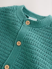 Vert - Cardigan texturé bébé (0mois-2ans) - Image 5 de 8