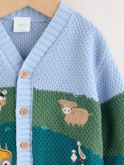 Blue/Green Baby Embroidered Cardigan (0mths-2yrs) - Image 3 of 6
