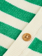 Verde - Striped Button Through Chenille Baby Cardigan (0mths-2yrs) - Imaginea 5 din 6