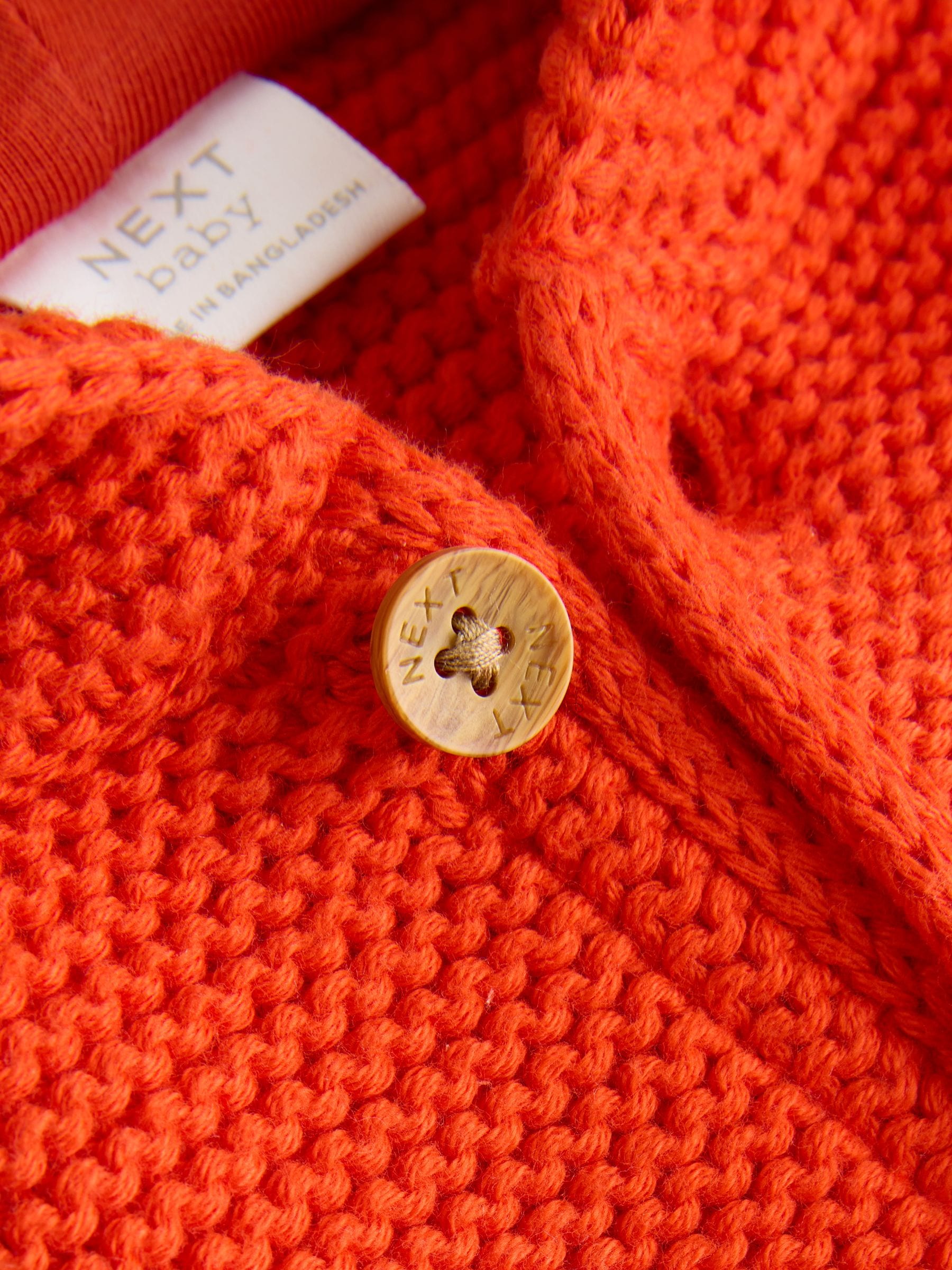 Buy Orange Knitted Baby Cardigan (0mths-2yrs) from Next USA