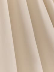 Light Natural Cotton Blackout/Thermal Pencil Pleat Curtains - Image 6 of 6