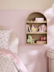 JoJo Maman Bébé Natural Elodie Scallop Book Shelf - Image 1 of 6