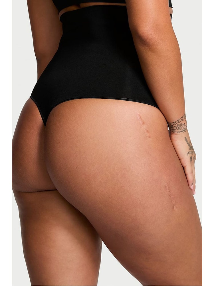 Victoria's Secret Black Seamless Shaping High Waist Knickers - Image 2 of 4
