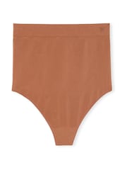 Victoria's Secret Caramel Nude Seamless Shaping High Waist Knickers - Image 3 of 4
