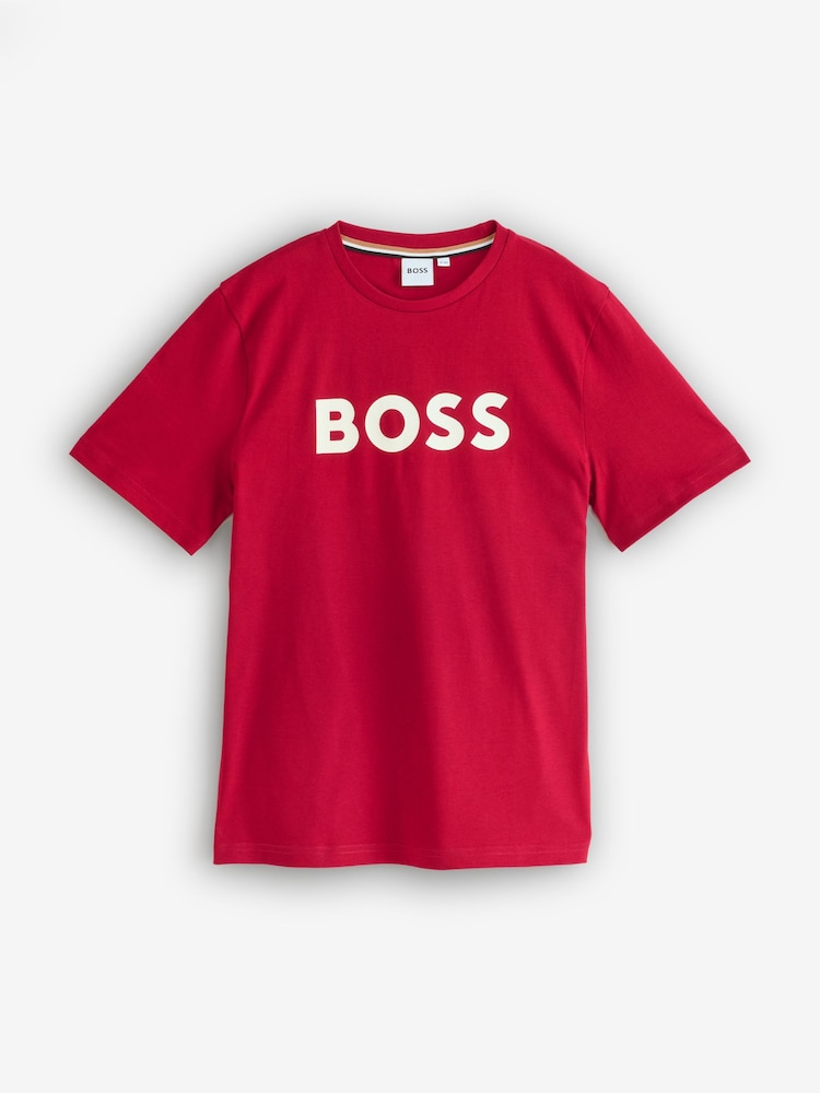 BOSS Red Logo Crew Neck Short Sleeve T-Shirt - Image 1 of 1