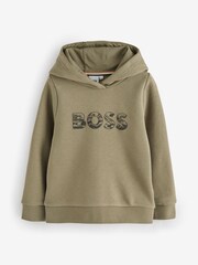 BOSS Green Logo Pull Over Hoodie - Image 1 of 1